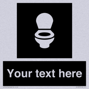 Custom information: black panel wc toilet